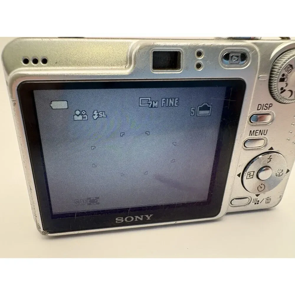 Sony Cyber-shot Digital Camera DSC-W55 7.2MP Silver 3x Zoom